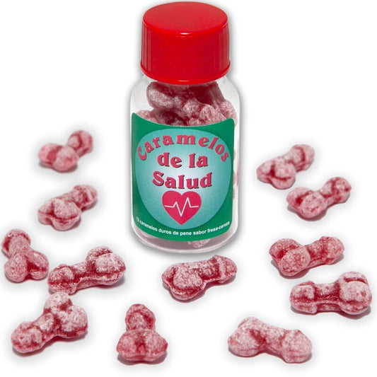 Spicy Devil - 12 caramelle salutari a forma di pene alla fragola/ciliegia