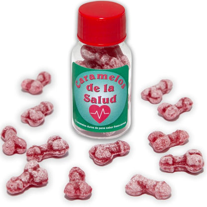 Spicy Devil - 12 caramelle salutari a forma di pene alla fragola/ciliegia