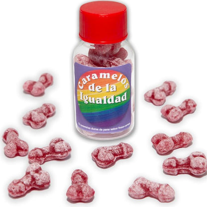 Spicy Devil - 12 caramelle dell'uguaglianza a forma di pene alla fragola/ciliegia