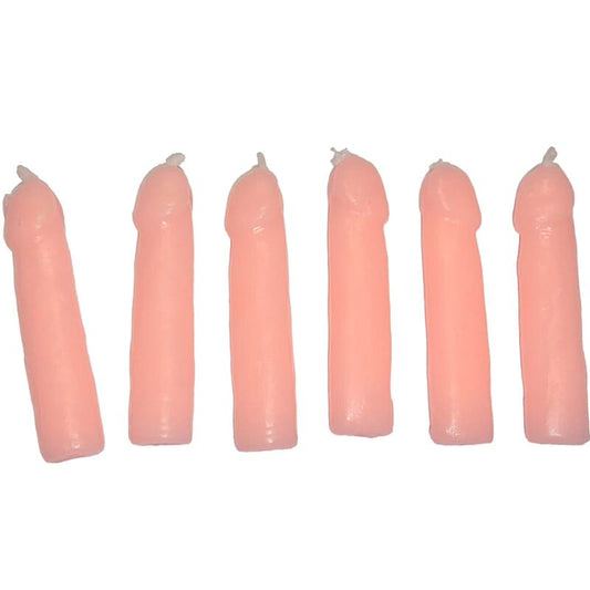 SPICY DEVIL - 6 CANDELE A FORMA DI PENE DI CARNE