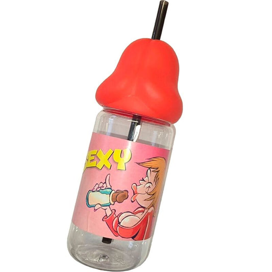 Spicy Devil - Bottiglia a forma di pene 360 ​​ml Rosso