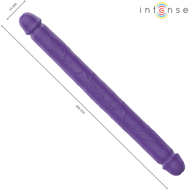 INTENSO - GUNTER DOPPIO DILDO VIBRANTE 40 CM VIOLA TELECOMANDO