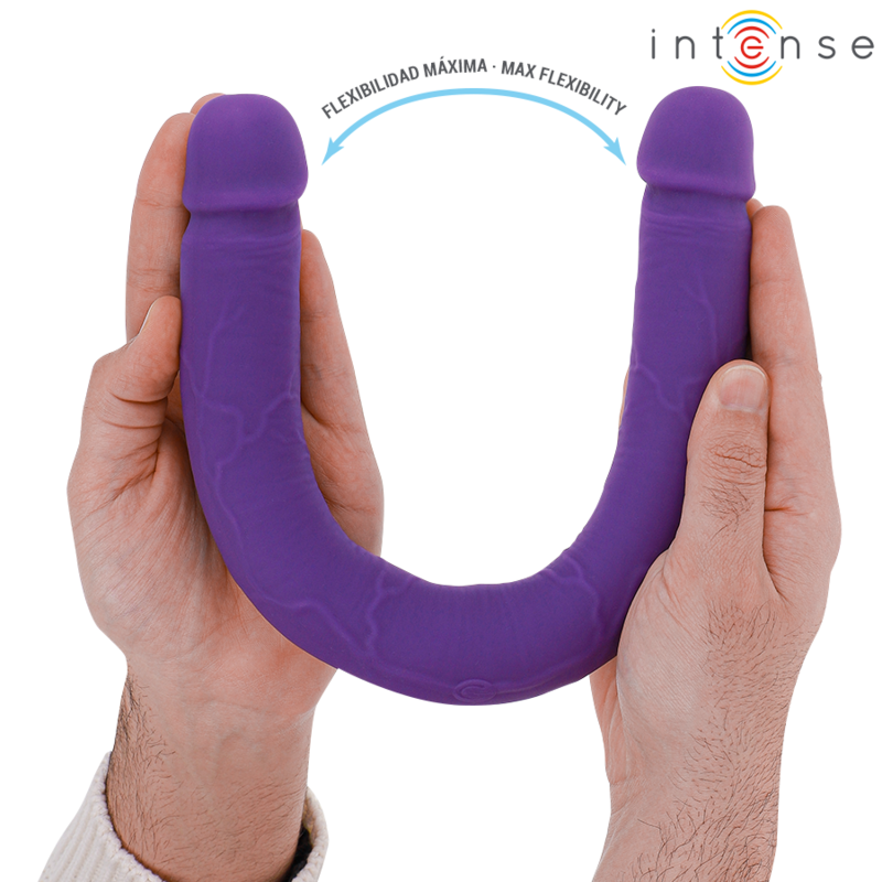 INTENSO - GUNTER DOPPIO DILDO VIBRANTE 40 CM VIOLA TELECOMANDO
