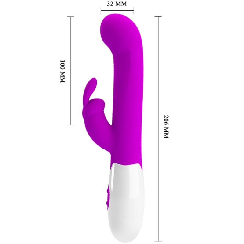PRETTY LOVE - VIBRATORE CENTAUR RABBIT 30 MODALITÀ DI VIBRAZIONE VIOLA