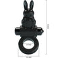 PRETTY LOVE - EXCITING RING ANILLO VIBRADOR RABBIT 10 VIBRACIONES NEGRO