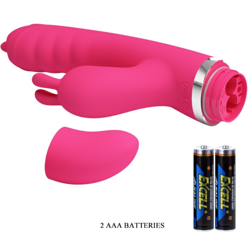PRETTY LOVE - VIBRATORE CONIGLIO MULTIFUNZIONE ROSA FENICE