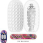 PRETTY LOVE - MASTURBATORE MASCHILE IN SILICONE CON PALLE CIVETTE BIANCO