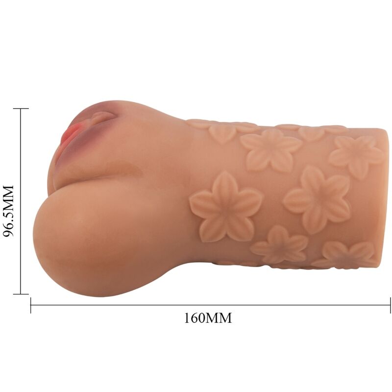TORO PAZZO - DESIGN VAGINA E ANO SCARLATTO CON FIORI NATURALI