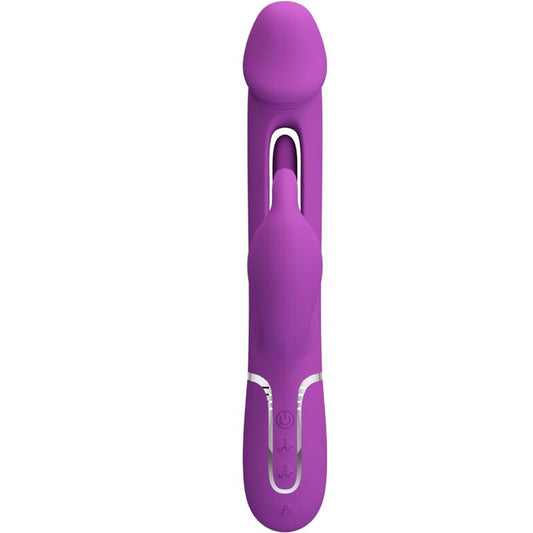 PRETTY LOVE - KAMPAS VIBRATORE CONIGLIO MULTIFUNZIONE 3 IN 1 VIOLA