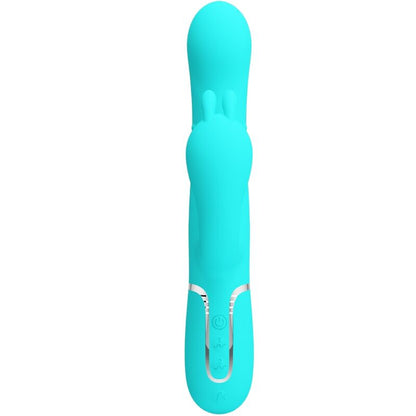 PRETTY LOVE - CAMMY VIBRATORE TRIPLO RABBIT MULTIFUNZIONE 4 IN 1 BLU