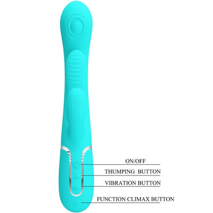 PRETTY LOVE - SHANIA VIBRATORE TRIPLO CONIGLIO MULTIFUNZIONE 3 IN 1