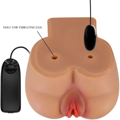 CRAZY BULL - VIBRATORE POSTERIORE KYLIE CON VAGINA NATURALE REALISTICA E ANO TELECOMANDO