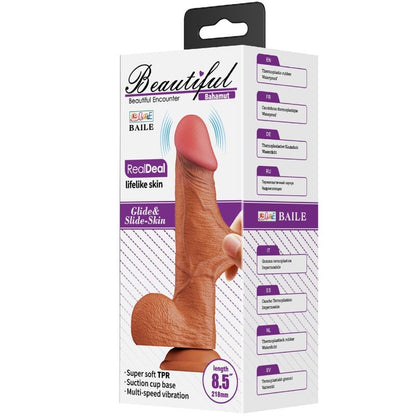 DANCE - BAHAMUT VIBRATORE REALISTICO 21,8 CM NATURALE TELECOMANDO