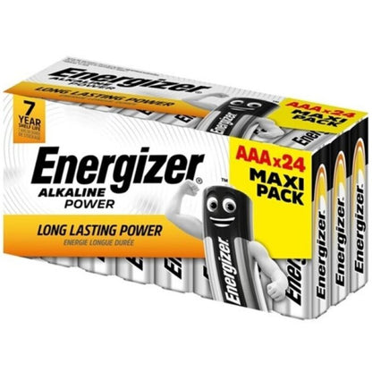 ENERGIZER - BATTERIA ALCALINE AAA LR03 CONFEZIONE DA 24 (3 CONFEZIONI DA 8 BATTERIE)