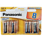 PANASONIC - BATTERIA ALCALINE BRONZO AA LR6 BLISTER*8