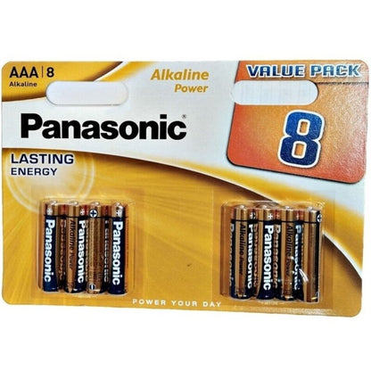 PANASONIC - BATTERIA ALCALINE AAA BRONZO LR03 BLISTER*8