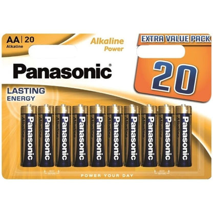 PANASONIC - BATTERIA ALCALINE BRONZO AA LR6 BLISTER*20