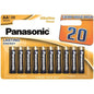 PANASONIC - BATTERIA ALCALINE BRONZO AA LR6 BLISTER*20