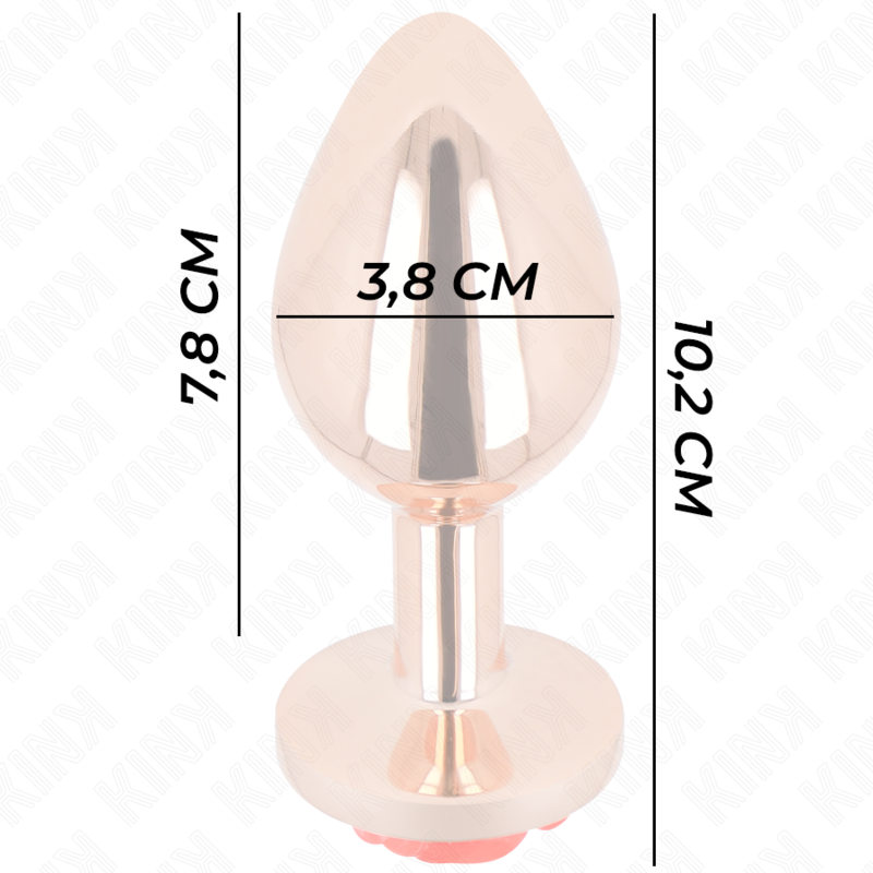 KINK - PLUG ANALE ORO ROSA ROSSO L