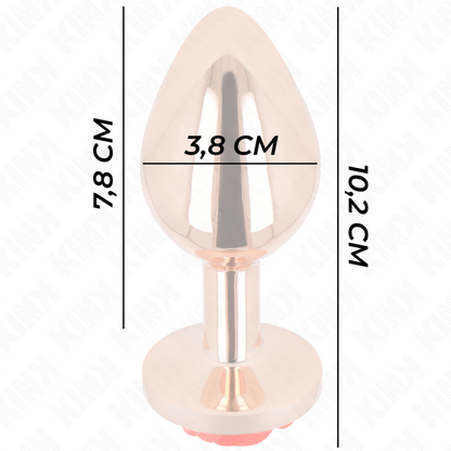 KINK - PLUG ANALE ORO ROSA ROSSO L