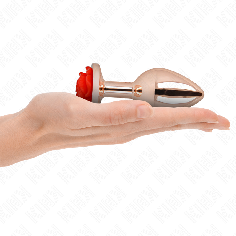 KINK - PLUG ANALE ORO ROSA ROSSO L