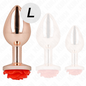 KINK - PLUG ANALE ORO ROSA ROSSO L