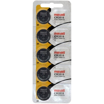 MAXELL - BATTERIA A BOTTONE AL LITIO CR2016 3V BLISTER*5