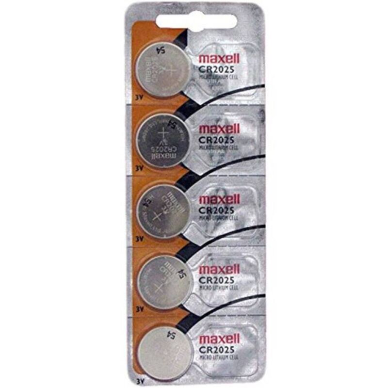 MAXELL - BATTERIA A BOTTONE AL LITIO CR2025 3V BLISTER*5