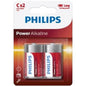 PHILIPS - BATTERIA ALCALINE POWER C LR14 BLISTER*2
