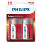 PHILIPS - BATTERIA ALCALINE POWER D LR20 BLISTER*2