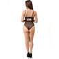 LIVCO CORSETTI FASHION - PAULA LC 20209 BODY CON ADORNOS DE ENCAJE NEGRO L/XL