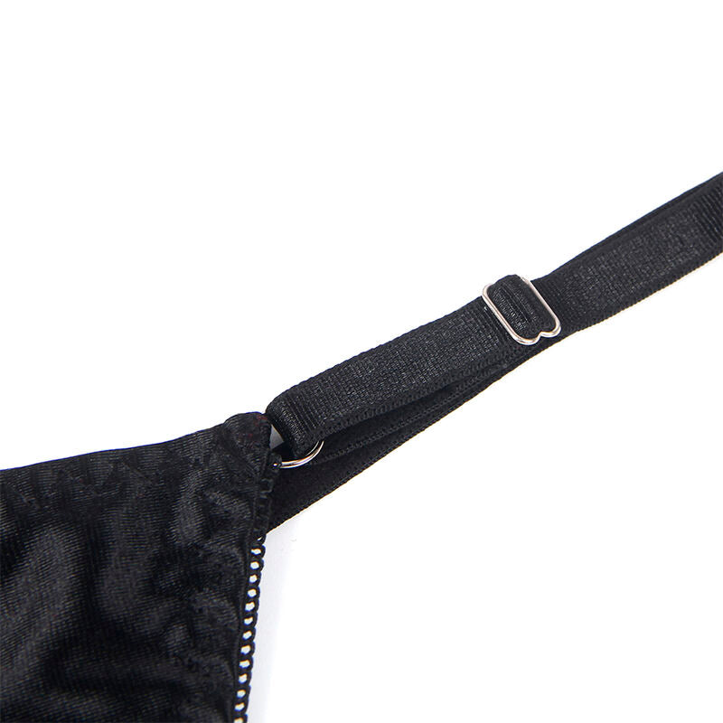 SUBBLIME - 955205 Reggiseno con fiocco nero regolabile L/XL