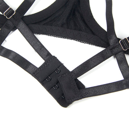SUBBLIME - 955205 Reggiseno con fiocco nero regolabile L/XL