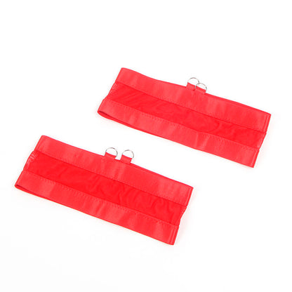 SUBBLIME - 955267 SET REGGISENO BONDAGE ROSSO E CINTURA GIARRETTIERA L/XL