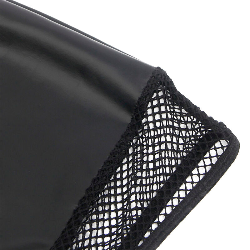 SUBBLIME - 955472 Abito nero trasparente con scollo all'americana S/M