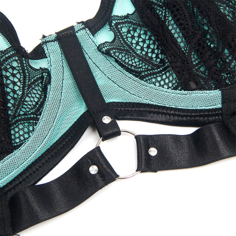 SUBBLIME - 955564 REGGISENO IN RETE VERNICIATA VERDE CON ZIP L/XL