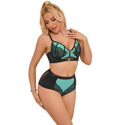 SUBBLIME - 955564 REGGISENO IN RETE VERNICIATA VERDE CON ZIP L/XL