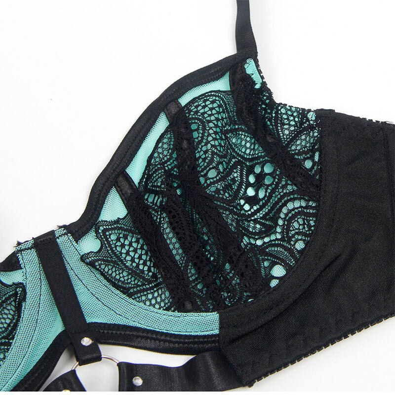 SUBBLIME - 955564 REGGISENO IN RETE VERNICIATA VERDE CON ZIP L/XL