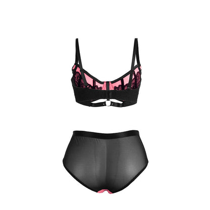 SUBBLIME - 955571 REGGISENO IN RETE VERNICIATA ROSA CON ZIP S/M