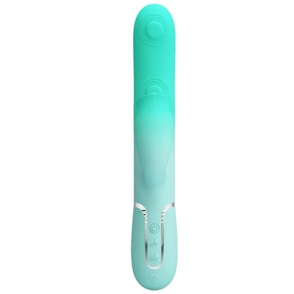 PRETTY LOVE - VIBRATORE CONIGLIO MULTIFUNZIONE GIGI VERDE ACQUA