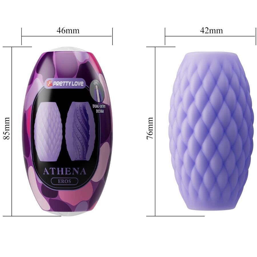 PRETTY LOVE - ATHENA EROS MASTURBATORE MASCHILE IN SILICONE VIOLA
