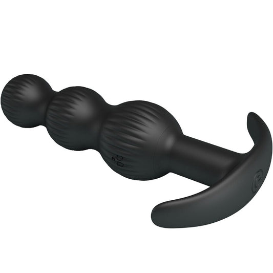 PRETTY LOVE - VIBRATORE ANALE SIDNEY 10 VIBRAZIONI NERO