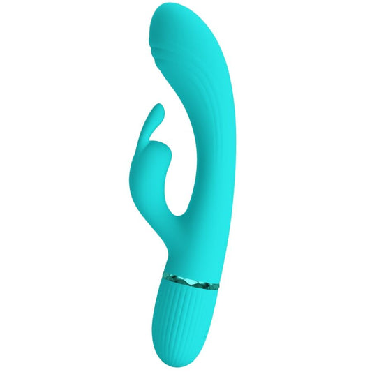 PRETTY LOVE - VIBRATORE CONIGLIO TURCHESE SCOCCO