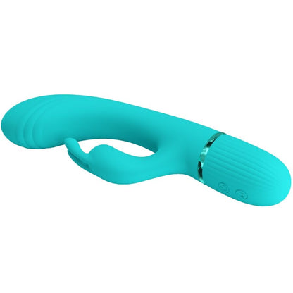 PRETTY LOVE - VIBRATORE CONIGLIO TURCHESE SCOCCO