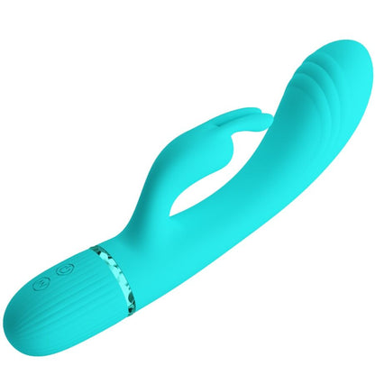PRETTY LOVE - VIBRATORE CONIGLIO TURCHESE SCOCCO
