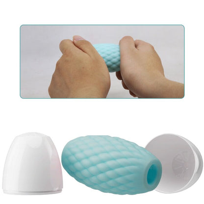 PRETTY LOVE - ATHENA EROS MASTURBATORE MASCHILE IN SILICONE AZZURRO CIELO