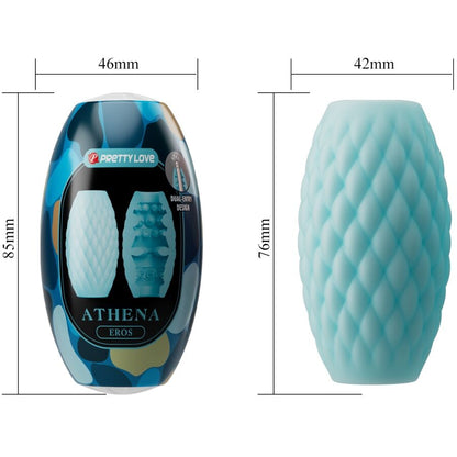 PRETTY LOVE - ATHENA EROS MASTURBATORE MASCHILE IN SILICONE AZZURRO CIELO