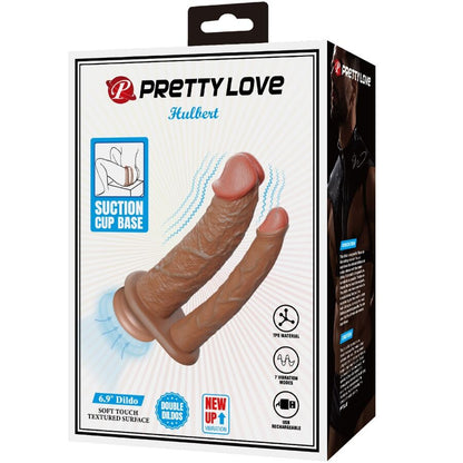 PRETTY LOVE - DILDO REALISTICO HULBERT CON VIBRAZIONE MULATTO