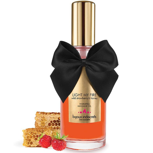 BIJOUX - OLIO DA MASSAGGIO EFFETTO CALORE PROFUMATO ALLA FRAGOLA