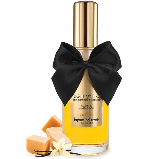 BIJOUX - OLIO DA MASSAGGIO EFFETTO CALORE PROFUMATO AL CARAMELLO